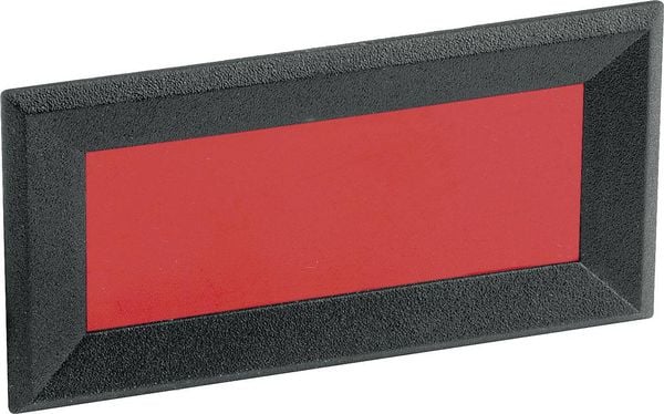 Produktbild: Mentor 2656.8422 Frontrahmen Schwarz, Rot (B x H x T) 64 x 28 x 2.3mm ABS