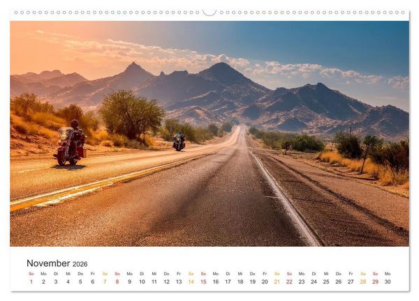 Produktbild: Zeitreise auf Asphalt (hochwertiger Premium Wandkalender 2026 DIN A2 quer), Kunstdruck in Hochglanz