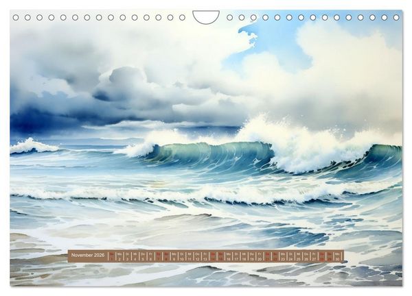 Produktbild: Urlaubszeit an der malerischen Nordseek&uuml;ste (Wandkalender 2026 DIN A4 quer), CALVENDO Monatskalender