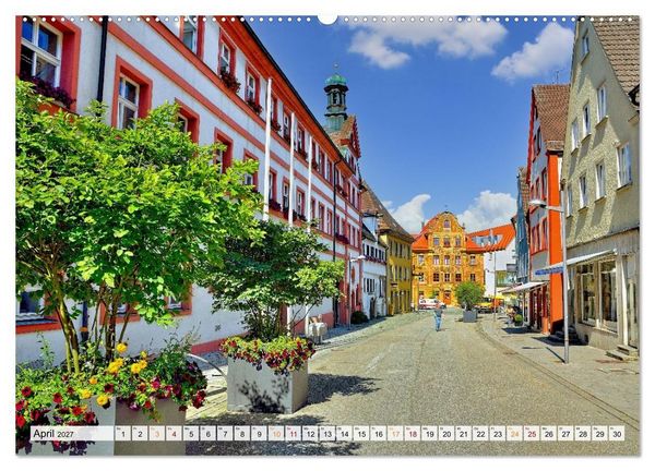 Produktbild: Ellwangen - Jagst im Ostalbkreis (hochwertiger Premium Wandkalender 2027 DIN A2 quer), Kunstdruck in Hochglanz