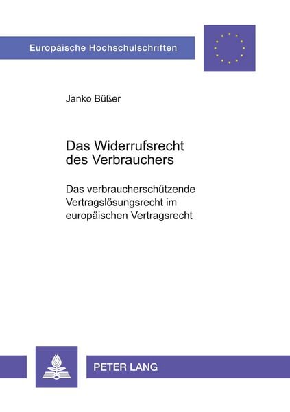 Produktbild: Das Widerrufsrecht des Verbrauchers