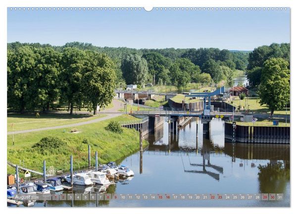 Produktbild: Hausbooturlaub Deutschland - Mecklenburgische Seenplatte (hochwertiger Premium Wandkalender 2026 DIN A2 quer), Kunstdruck in Hochglanz