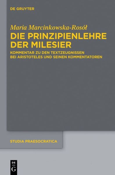 Produktbild: Die Prinzipienlehre der Milesier