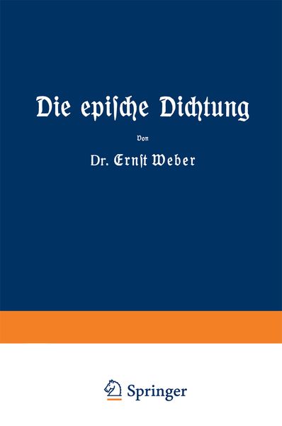 Produktbild: Die epische Dichtung