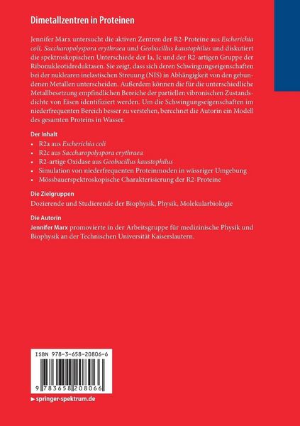 Produktbild: Dimetallzentren in Proteinen