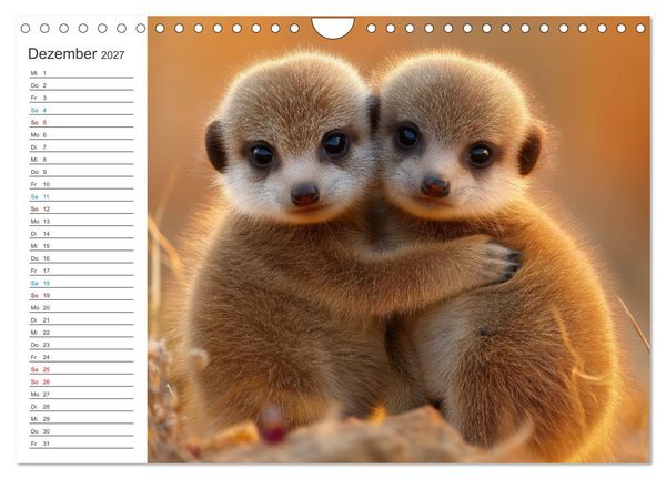 Produktbild: Die Welt der Erdm&auml;nnchen (Wandkalender 2027 DIN A4 quer), CALVENDO Monatskalender