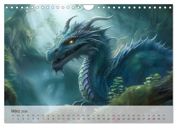Produktbild: Im Land der sch&ouml;nen Drachen (Wandkalender 2026 DIN A4 quer), CALVENDO Monatskalender