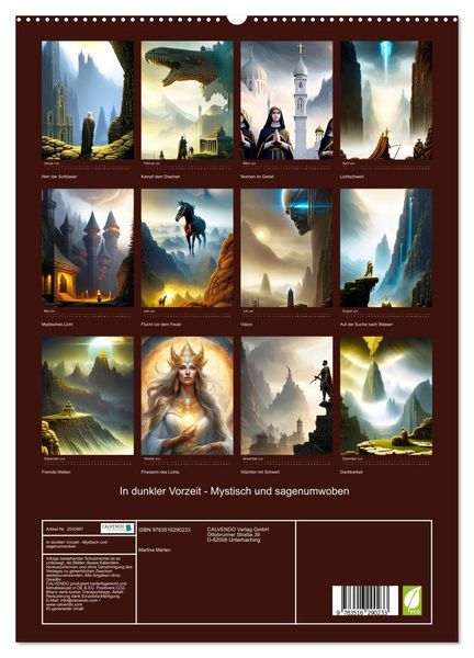 Produktbild: In dunkler Vorzeit - Mystisch und sagenumwoben (hochwertiger Premium Wandkalender 2026 DIN A2 hoch), Kunstdruck in Hochglanz
