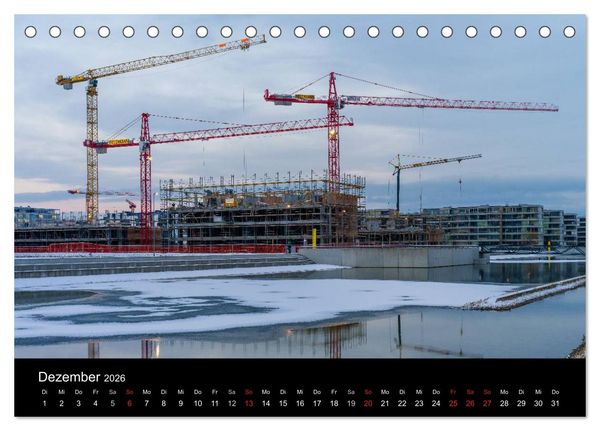 Produktbild: Baustellen (Tischkalender 2026 DIN A5 quer), CALVENDO Monatskalender