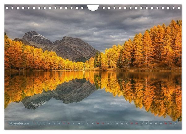 Produktbild: Bergstille - Landschaften, die ber&uuml;hren (Wandkalender 2026 DIN A4 quer), CALVENDO Monatskalender