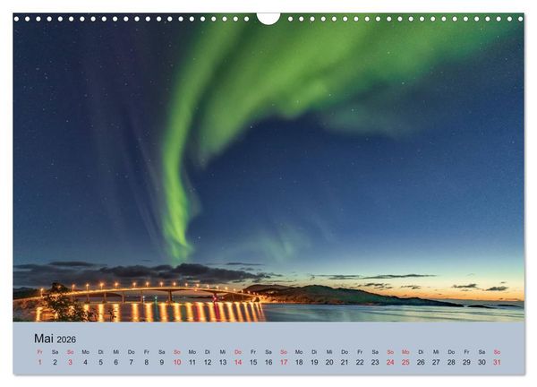 Produktbild: Norwegen - Mythos Nordlichter (Wandkalender 2026 DIN A3 quer), CALVENDO Monatskalender