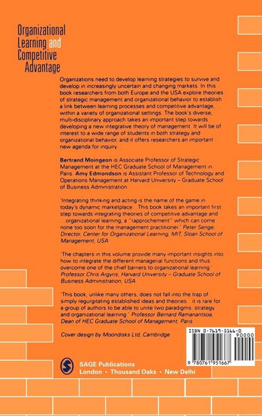 Produktbild: Organizational Learning and Competitive Advantage