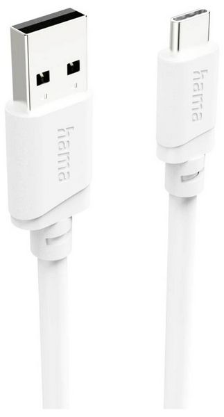 Produktbild: Hama USB-Ladekabel USB 2.0 USB-A Stecker, USB-C&reg; Stecker 2m Wei&szlig; 00201813