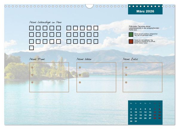 Produktbild: Erlebe mit mir Lebenszeit (Wandkalender 2026 DIN A3 quer), CALVENDO Monatskalender
