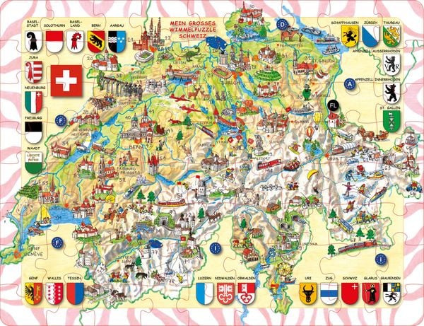 Mein grosses Wimmelpuzzle Schweiz