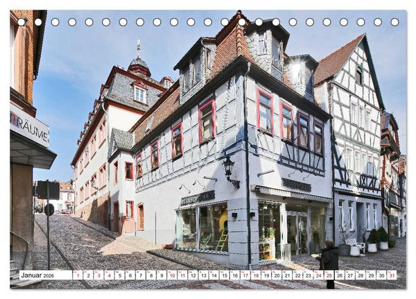 Produktbild: Barbarossastadt Gelnhausen vom Frankfurter Taxifahrer Petrus Bodenstaff (Tischkalender 2026 DIN A5 quer), CALVENDO Monatskalender