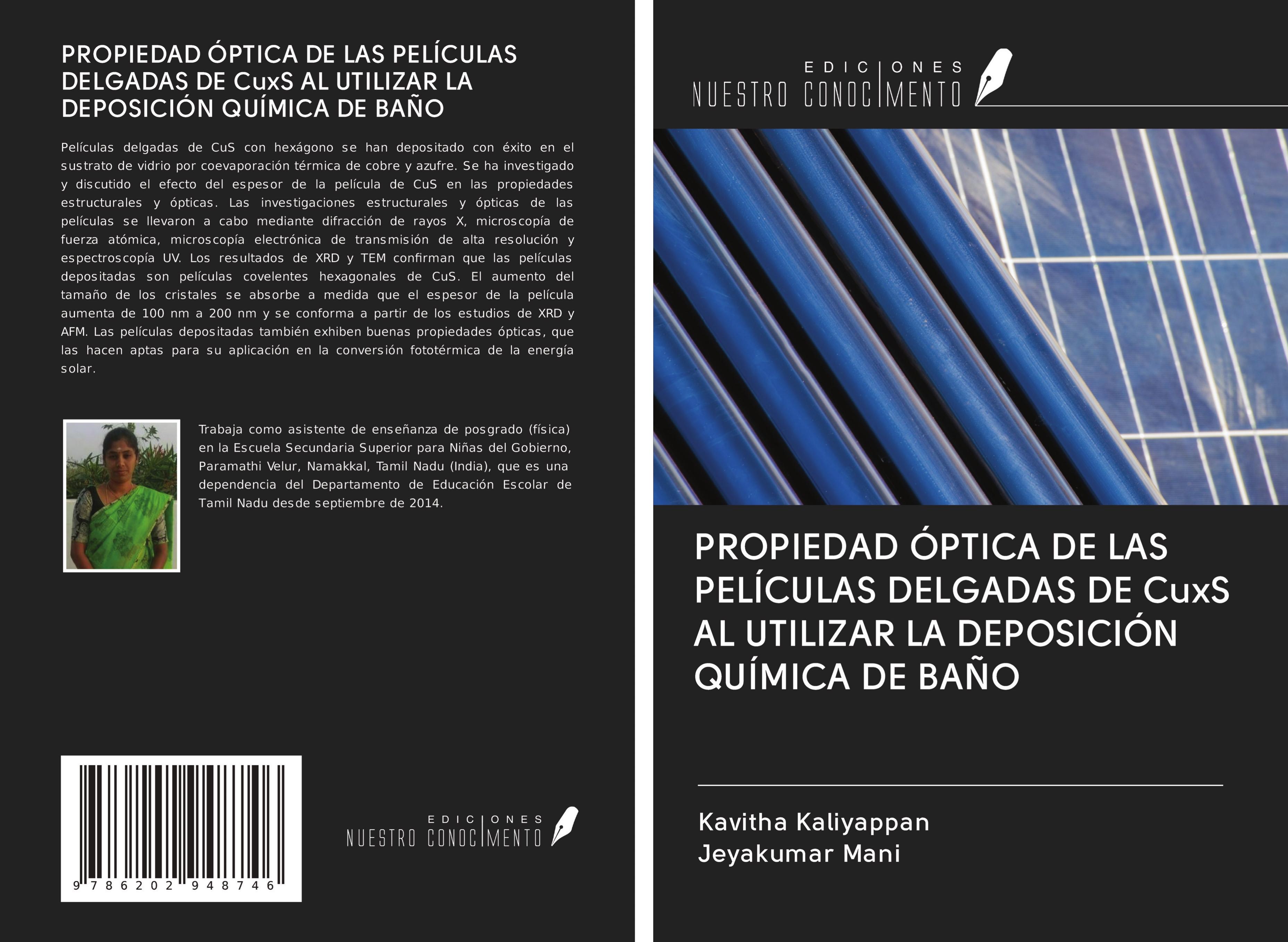 Produktbild: Propiedad &Oacute;ptica De Las Pel&iacute;culas Delgadas De Cuxs Al Utilizar La Deposici&oacute;n Qu&iacute;mica De Ba&ntilde;o