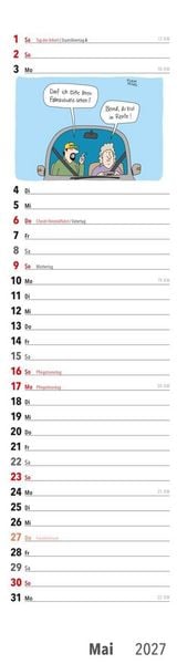 Produktbild: Ruhestand Streifenkalender 2027: Monatskalender f&uuml;r die Wand