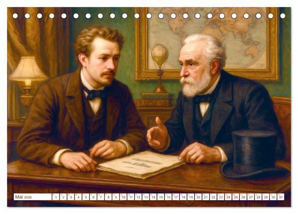 Produktbild: Jules Verne. Sein Leben, seine Werke (Tischkalender 2026 DIN A5 quer), CALVENDO Monatskalender