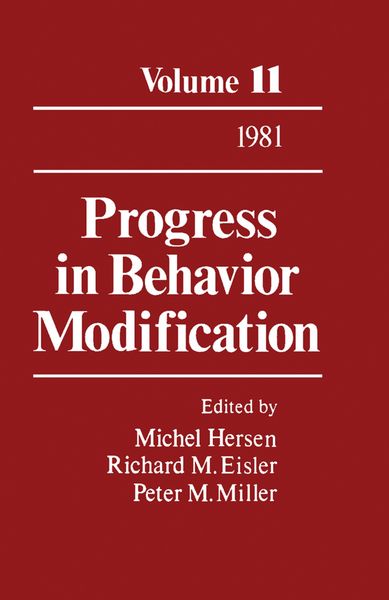 Produktbild: Progress in Behavior Modification