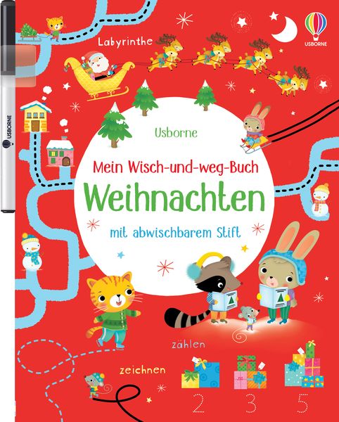 Mein Wisch-und-weg-Buch: Weihnachten, Taschenbuch von Kirsteen Robson, Usborne, 978-1-78232-704-2