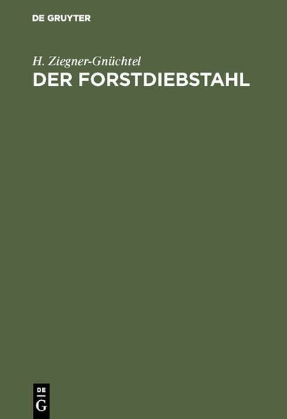 Produktbild: Der Forstdiebstahl