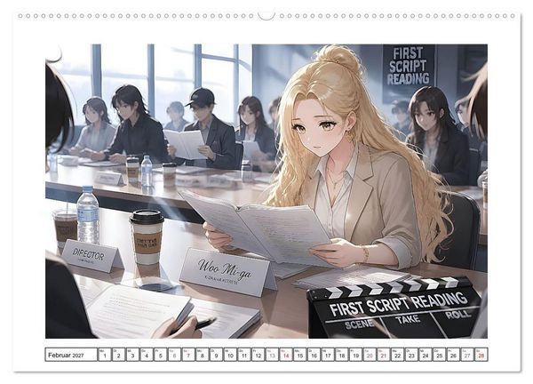 Produktbild: Ein K-Drama Sternchen hebt ab (hochwertiger Premium Wandkalender 2027 DIN A2 quer), Kunstdruck in Hochglanz