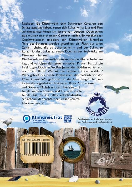 Produktbild: Die K&uuml;stenw&ouml;lfe 2 - Der Fluch des Schwarzen Korsaren