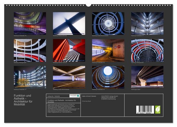 Produktbild: Funktion und &Auml;sthetik - Architektur f&uuml;r Mobilit&auml;t (hochwertiger Premium Wandkalender 2026 DIN A2 quer), Kunstdruck in Hochglanz