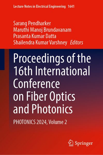 Produktbild: Proceedings of the 16th International Conference on Fiber Optics and Photonics