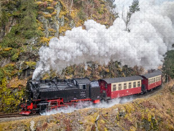 Produktbild: CALVENDO Puzzle 99 7243-1 der Selketalbahn bei Harzgerode | 1000 Teile Lege-Gr&ouml;&szlig;e 64x48cm Foto-Puzzle f&uuml;r gl&uuml;ckliche Stunden
