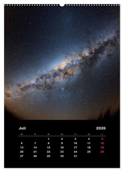 Produktbild: Astronomie 2026 (Wandkalender 2026 DIN A2 hoch), CALVENDO Monatskalender