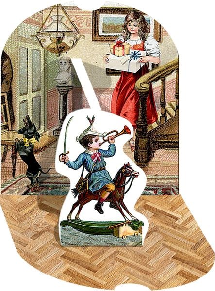 Produktbild: Nostalg. Weihnachtshaus, Wand-Adventskal. m.Pop-up (Behr)