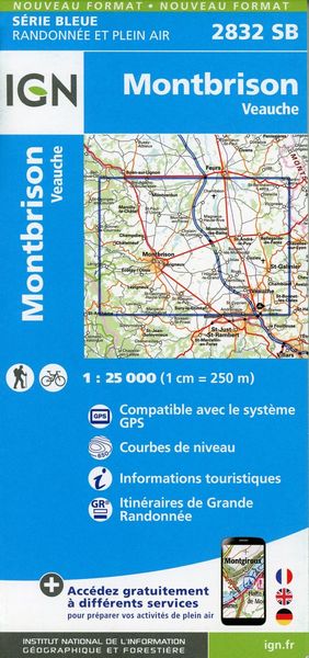 Produktbild: Montbrison - Veauche 1:25 000