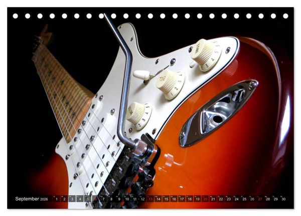 Produktbild: Gitarren Snapshots (Tischkalender 2026 DIN A5 quer), CALVENDO Monatskalender