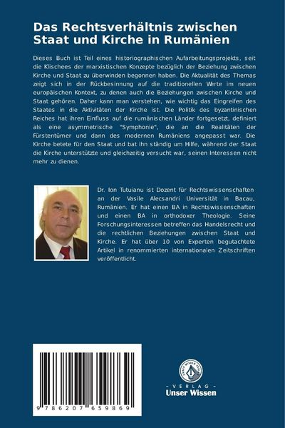 Produktbild: Das Rechtsverh&auml;ltnis zwischen Staat und Kirche in Rum&auml;nien