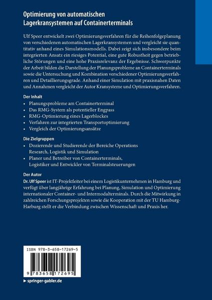 Produktbild: Optimierung von automatischen Lagerkransystemen auf Containerterminals