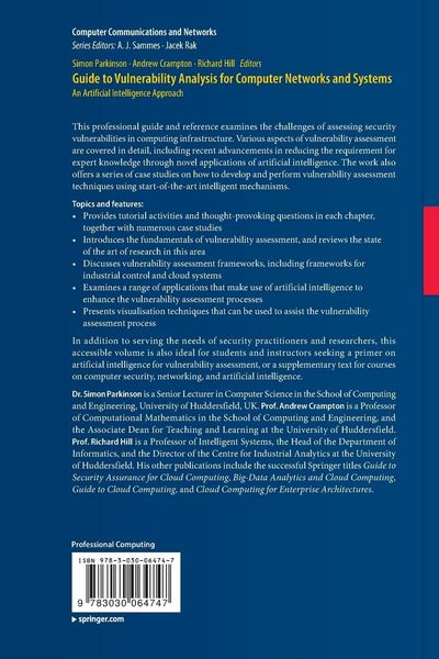 Produktbild: Guide to Vulnerability Analysis for Computer Networks and Systems
