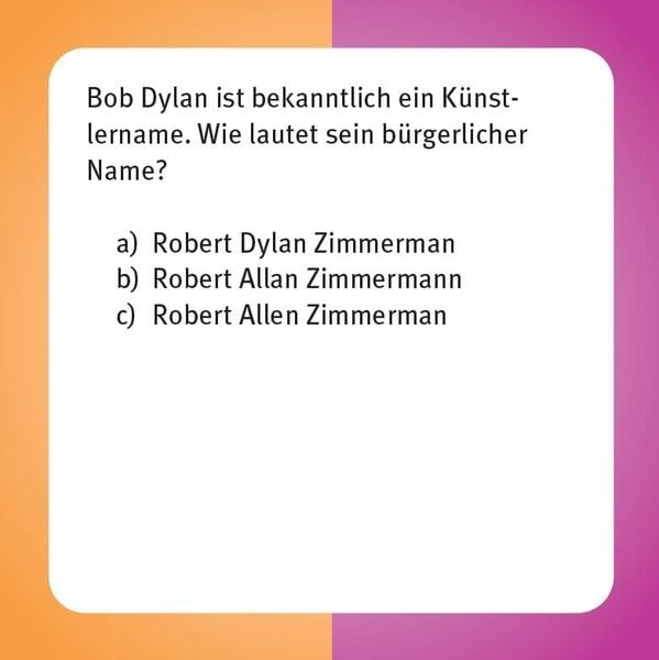 Produktbild: Das Bob Dylan-Quiz