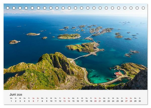 Produktbild: Farben der Lofoten - Jahreszeiten jenseits des Polarkreises (Tischkalender 2026 DIN A5 quer), CALVENDO Monatskalender
