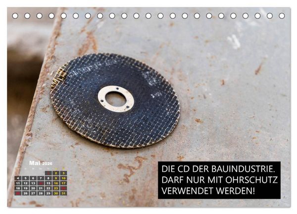 Produktbild: Humor in der Bauindustrie (Tischkalender 2026 DIN A5 quer), CALVENDO Monatskalender
