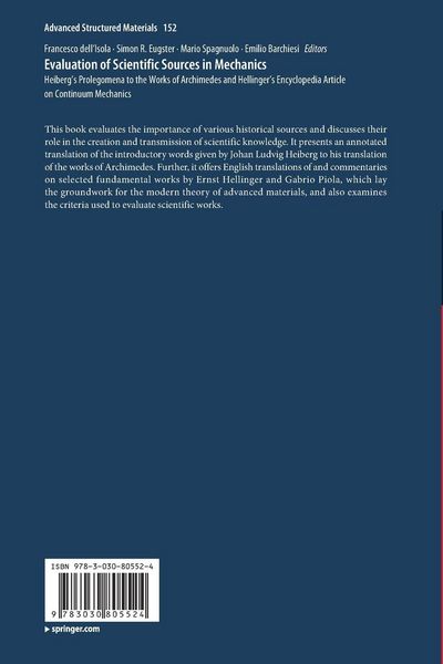 Produktbild: Evaluation of Scientific Sources in Mechanics