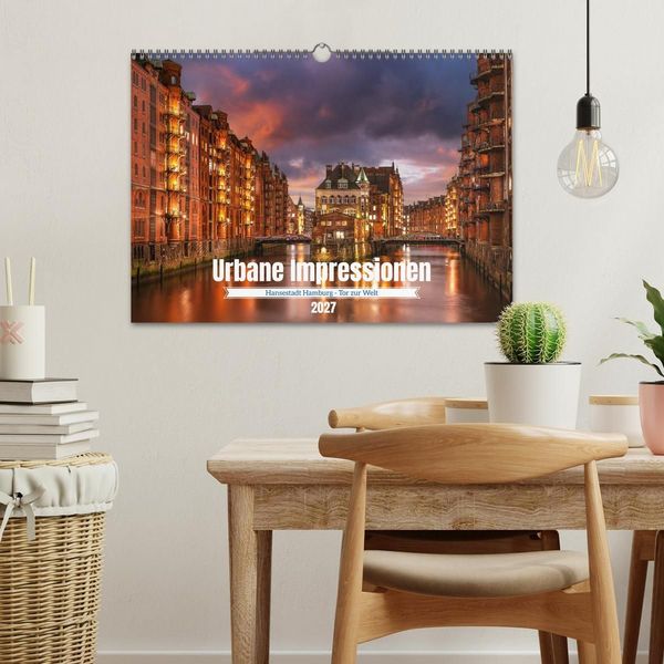 Produktbild: Urbane Impressionen: Hansestadt Hamburg - Tor zur Welt (Wandkalender 2027 DIN A3 quer), CALVENDO Monatskalender