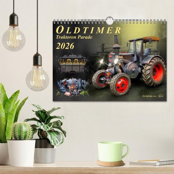 Produktbild: Oldtimer - Traktoren Parade (Wandkalender 2026 DIN A4 quer), CALVENDO Monatskalender