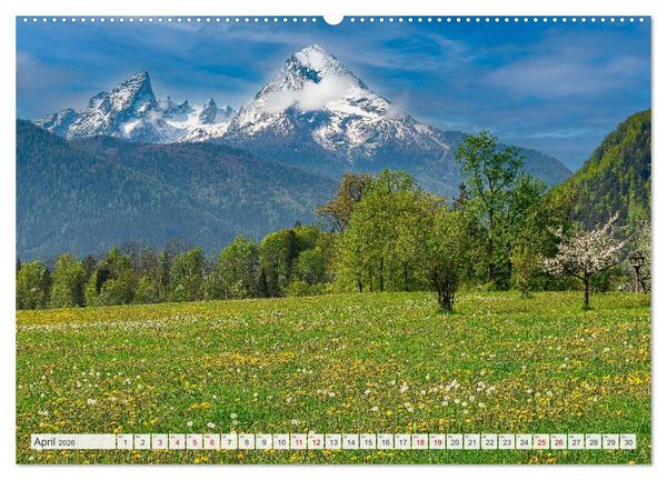 Produktbild: Bayerisches Alpenparadies (Wandkalender 2026 DIN A2 quer), CALVENDO Monatskalender