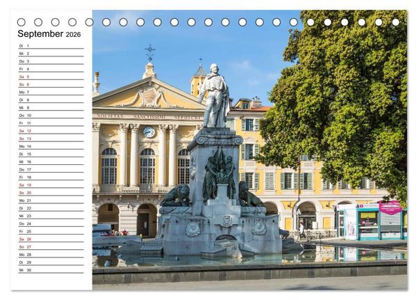 Produktbild: NIZZA Idyllische Impressionen (Tischkalender 2026 DIN A5 quer), CALVENDO Monatskalender