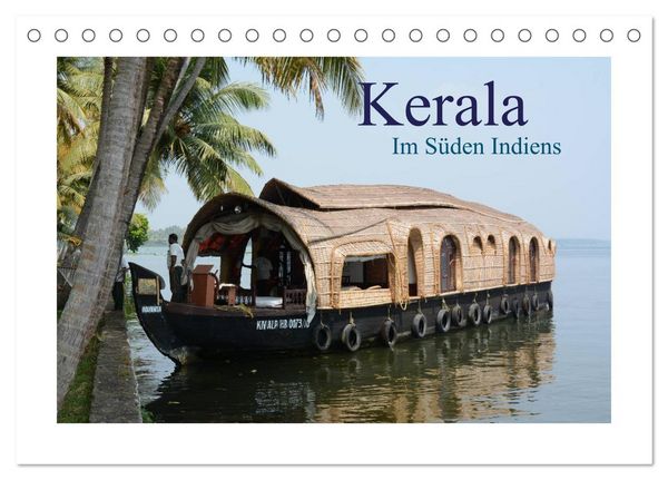Kerala - Im Süden Indiens (Tischkalender 2026 DIN A5 quer), CALVENDO Monatskalender