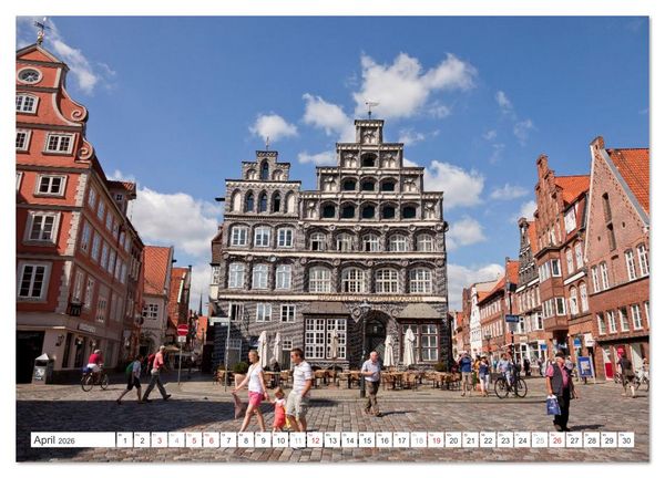 Produktbild: Niedersachsen - Hansestadt L&uuml;neburg (Wandkalender 2026 DIN A3 quer), CALVENDO Monatskalender
