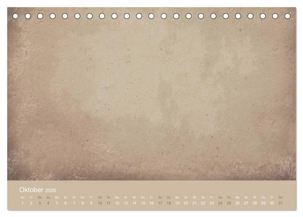 Produktbild: Vintage DIY Bastel-Kalender (Tischkalender 2026 DIN A5 quer), CALVENDO Monatskalender