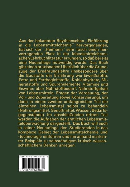 Produktbild: Grundz&uuml;ge der Lebensmittelchemie